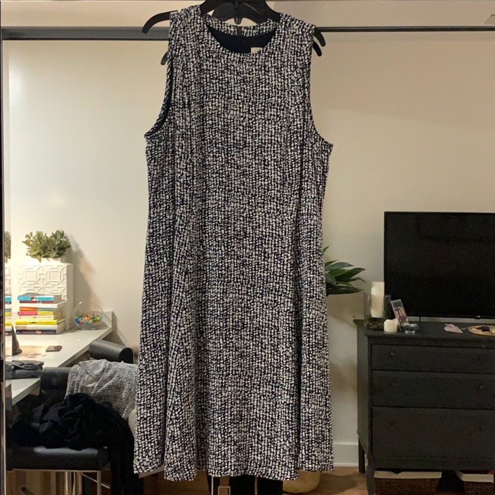 Navy and white sun dress! Perfect for work